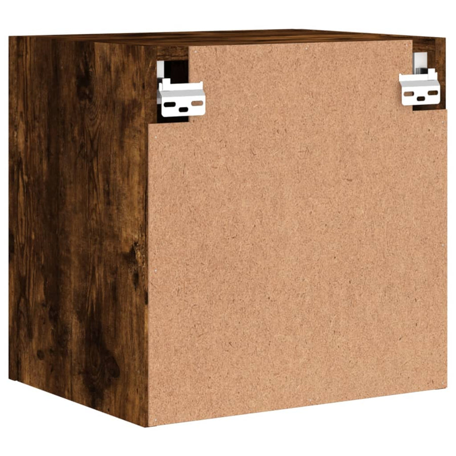 Tv-Wandmeubel 40,5X30X40 Cm Bewerkt Hout Gerookt Eikenkleurig