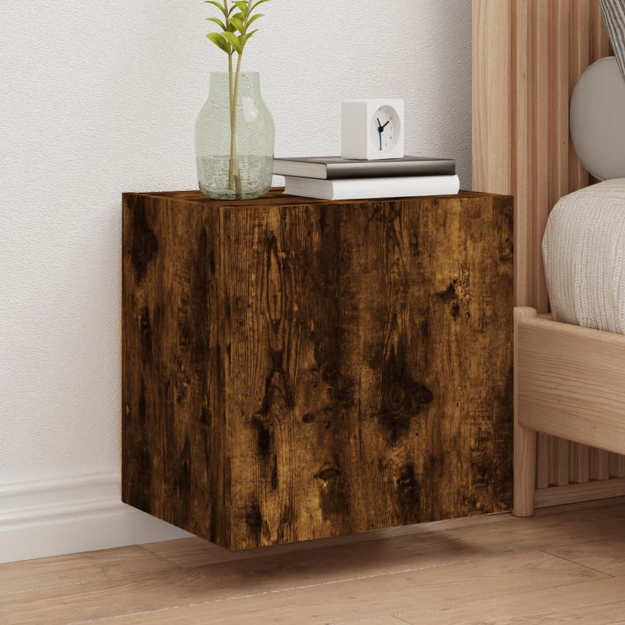 Tv-Wandmeubel 40,5X30X40 Cm Bewerkt Hout Gerookt Eikenkleurig