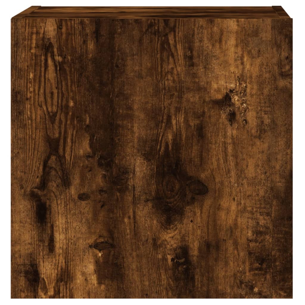 Tv-Wandmeubels 2 St 40,5X30X40 Cm Bewerkt Hout Gerookt Eiken