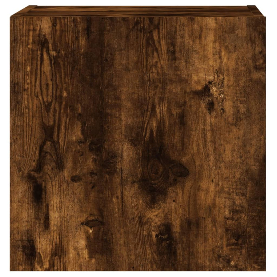 Tv-Wandmeubels 2 St 40,5X30X40 Cm Bewerkt Hout Gerookt Eiken