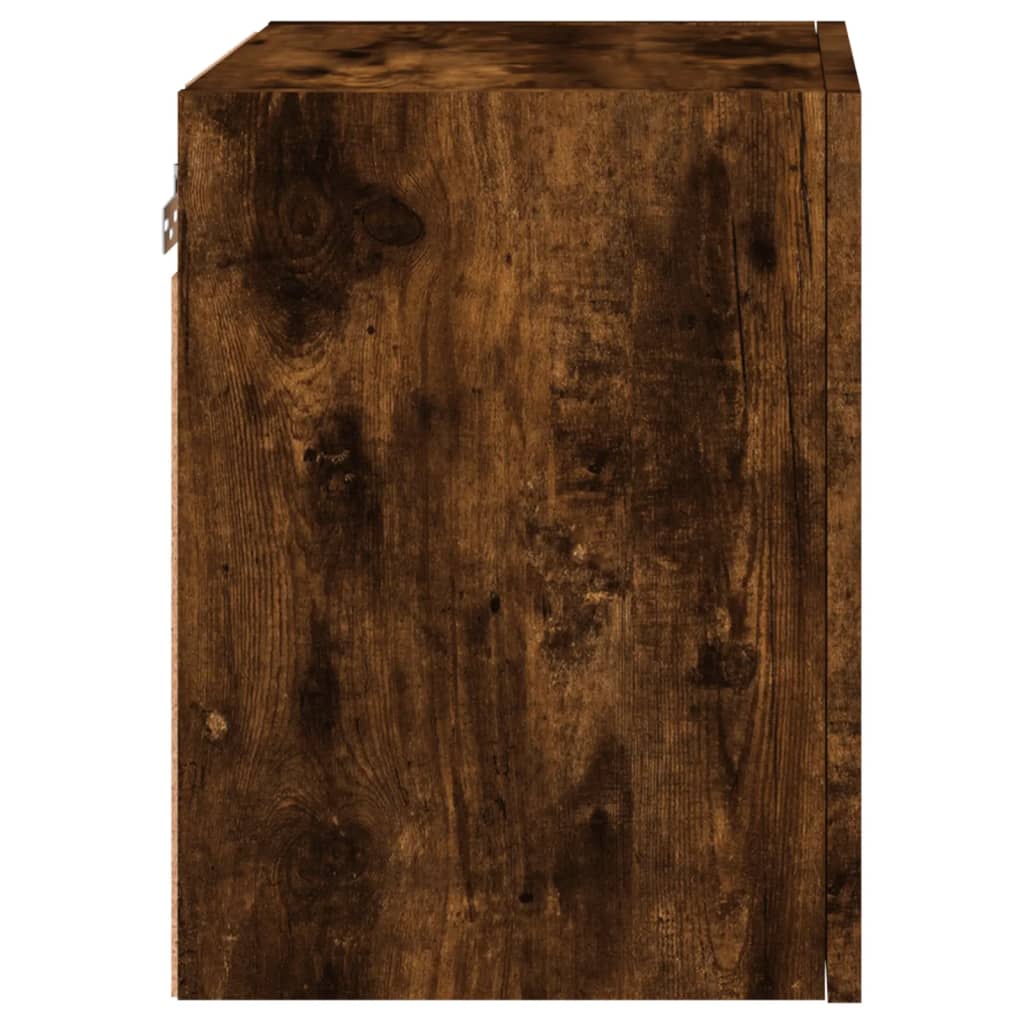 Tv-Wandmeubels 2 St 40,5X30X40 Cm Bewerkt Hout Gerookt Eiken