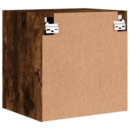Tv-Wandmeubels 2 St 40,5X30X40 Cm Bewerkt Hout Gerookt Eiken