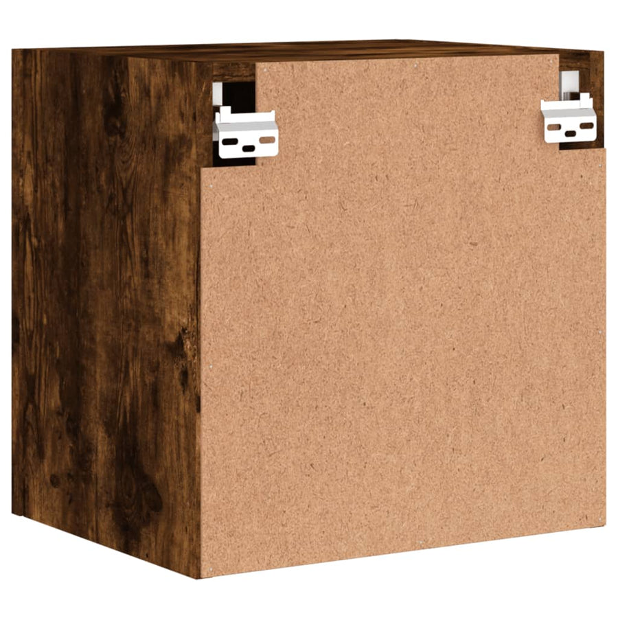 Tv-Wandmeubels 2 St 40,5X30X40 Cm Bewerkt Hout Gerookt Eiken