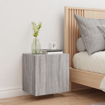 Tv-Wandmeubel 40,5X30X40 Cm Bewerkt Hout Grijs Sonoma