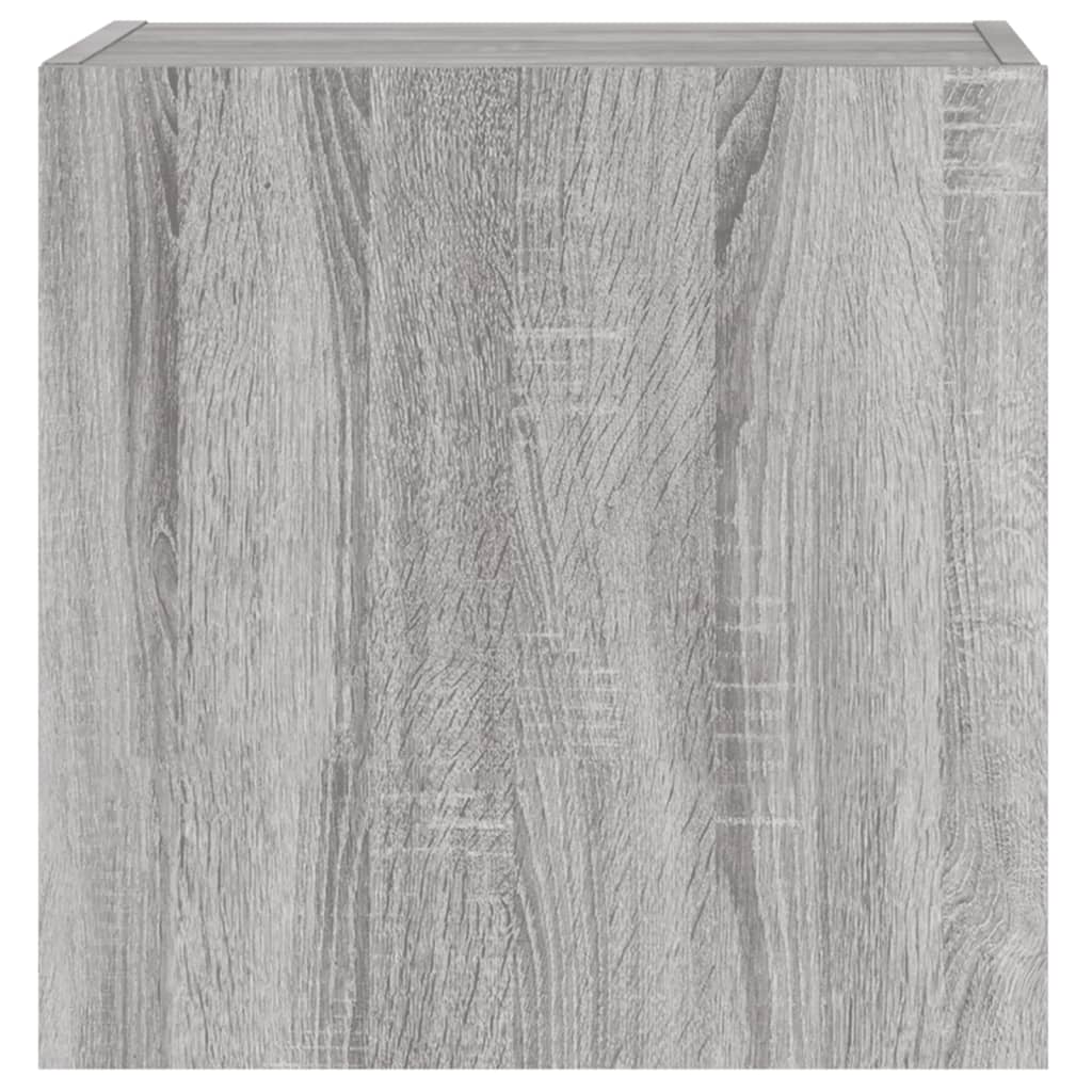 Tv-Wandmeubel 40,5X30X40 Cm Bewerkt Hout Grijs Sonoma