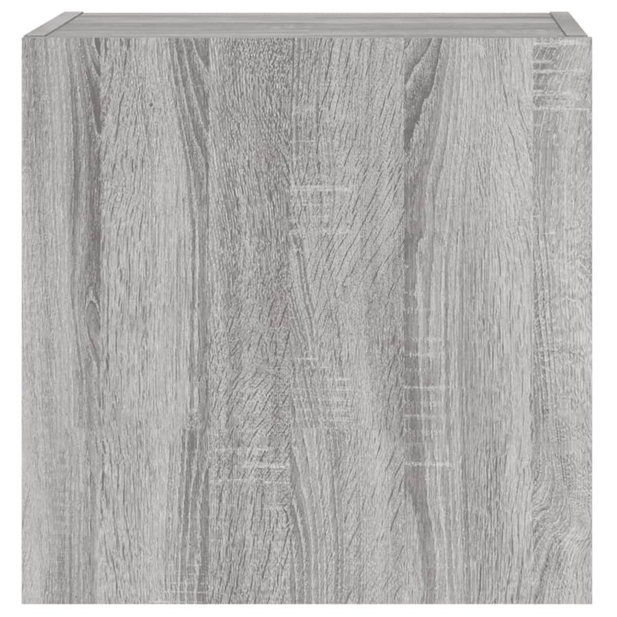 Tv-Wandmeubel 40,5X30X40 Cm Bewerkt Hout Grijs Sonoma
