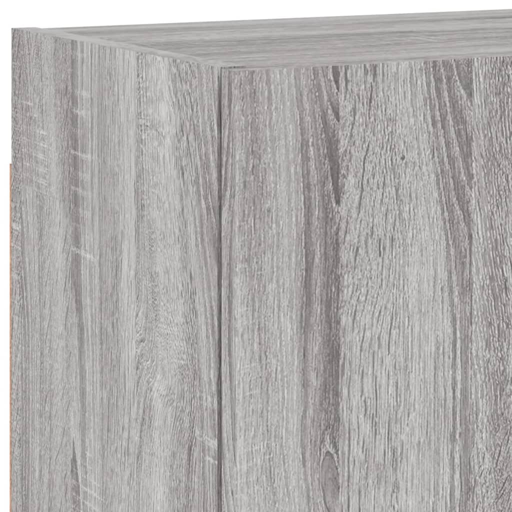Tv-Wandmeubels 2 St 40,5X30X40 Cm Hout Grijs Sonoma