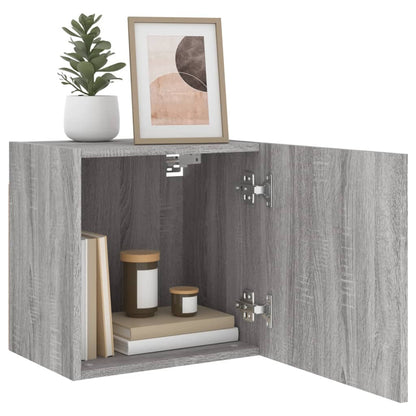 Tv-Wandmeubels 2 St 40,5X30X40 Cm Hout Grijs Sonoma
