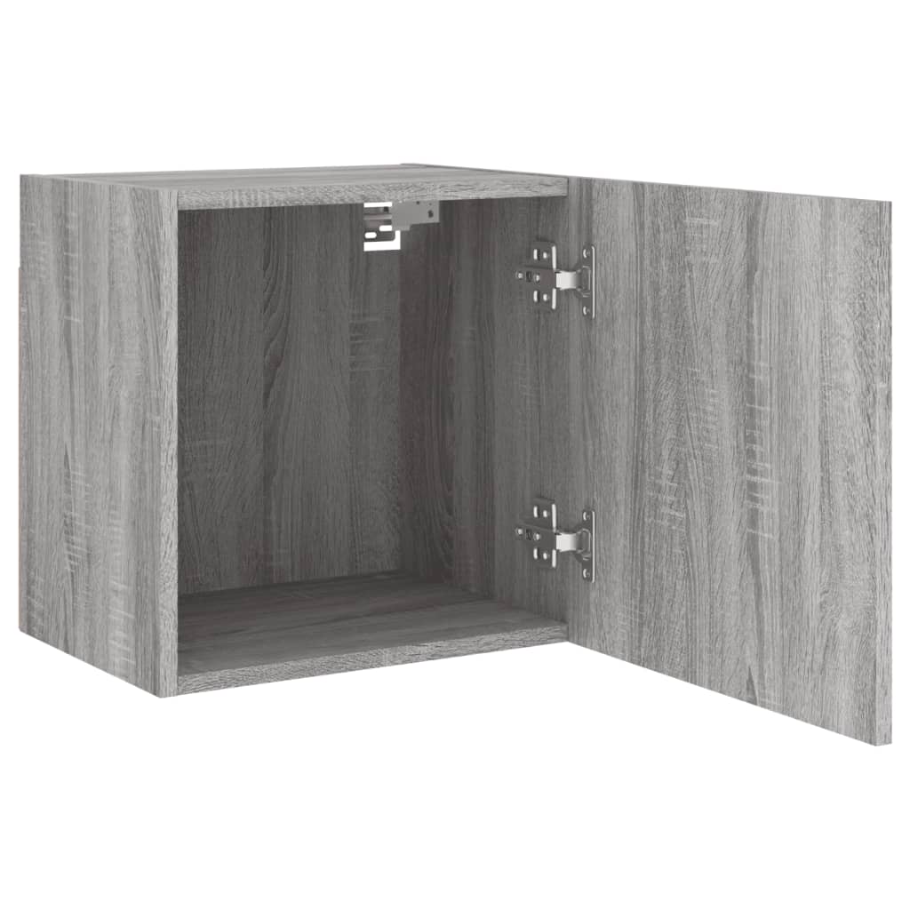 Tv-Wandmeubels 2 St 40,5X30X40 Cm Hout Grijs Sonoma