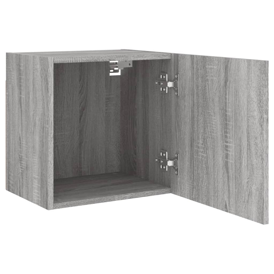 Tv-Wandmeubels 2 St 40,5X30X40 Cm Hout Grijs Sonoma