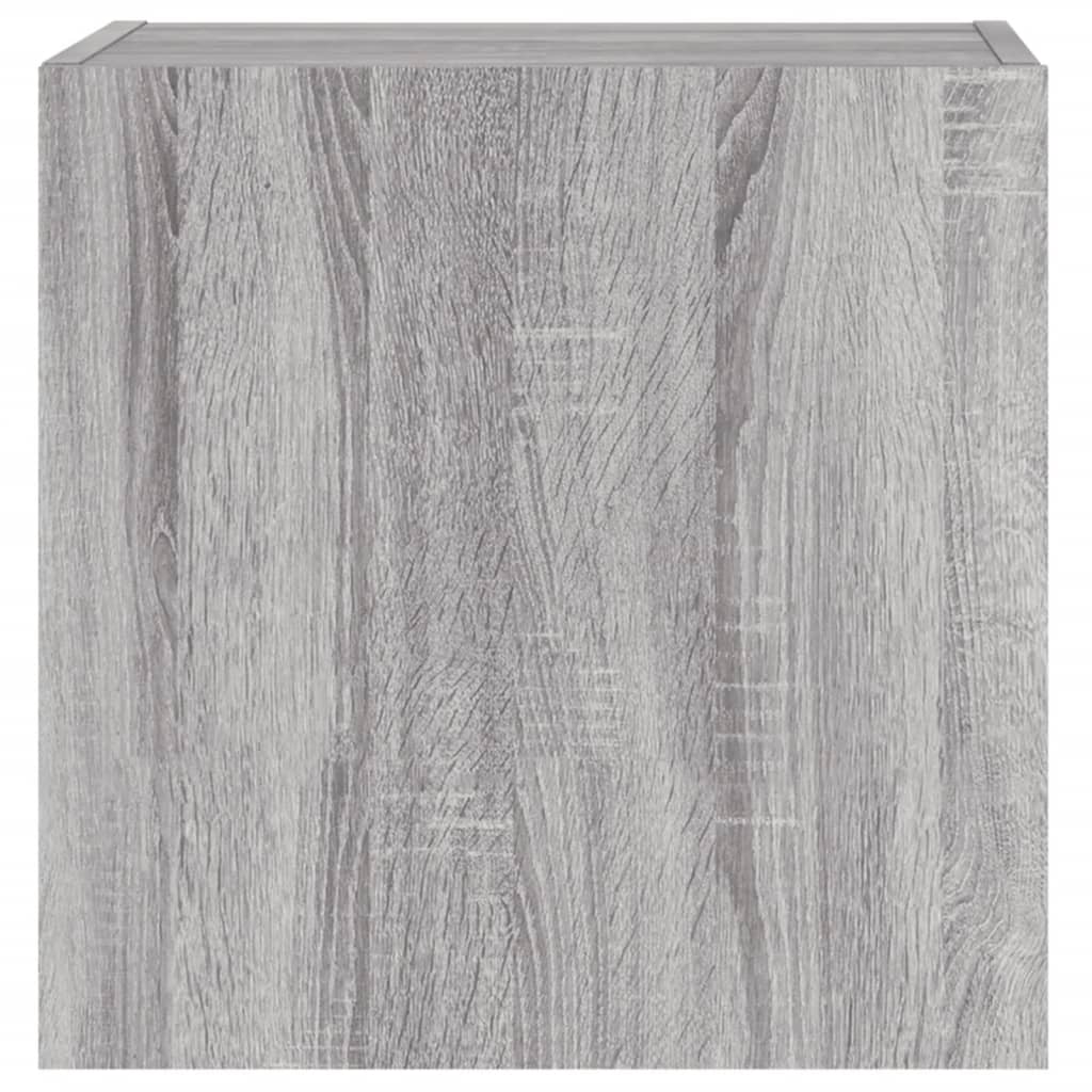 Tv-Wandmeubels 2 St 40,5X30X40 Cm Hout Grijs Sonoma
