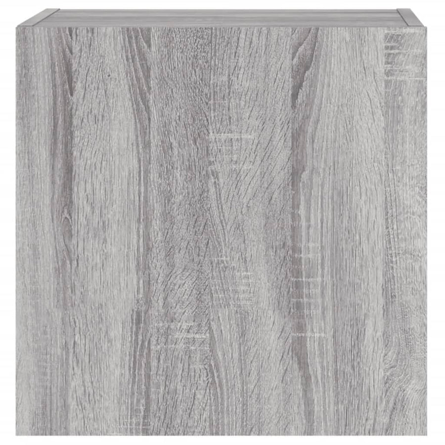 Tv-Wandmeubels 2 St 40,5X30X40 Cm Hout Grijs Sonoma