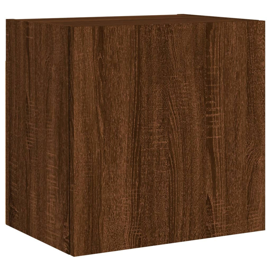 Tv-Wandmeubels 2 St 40,5X30X40 Cm Bewerkt Hout Bruineikenkleur