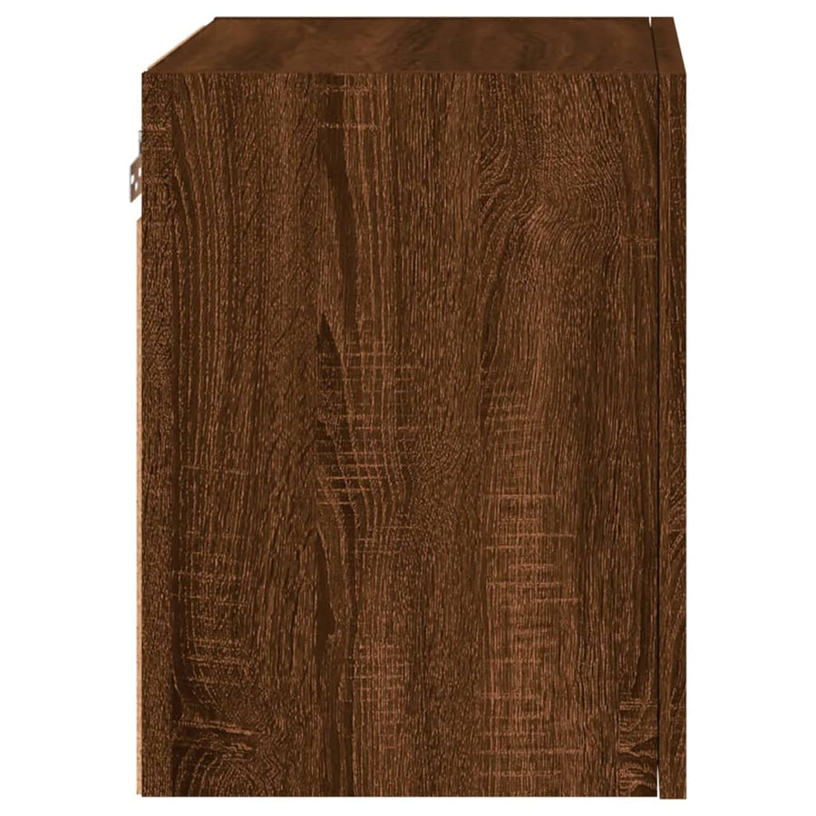Tv-Wandmeubels 2 St 40,5X30X40 Cm Bewerkt Hout Bruineikenkleur