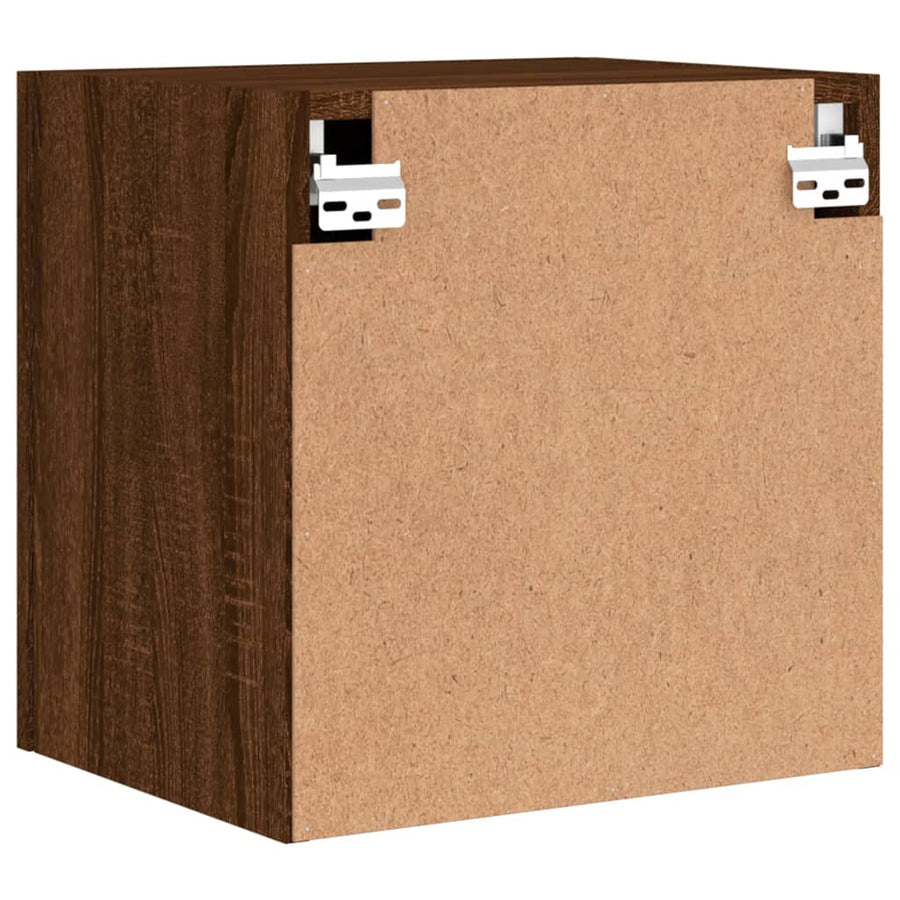 Tv-Wandmeubels 2 St 40,5X30X40 Cm Bewerkt Hout Bruineikenkleur