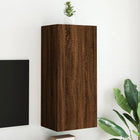 Tv-wandmeubel 40,5x30x90 cm bewerkt hout bruineiken