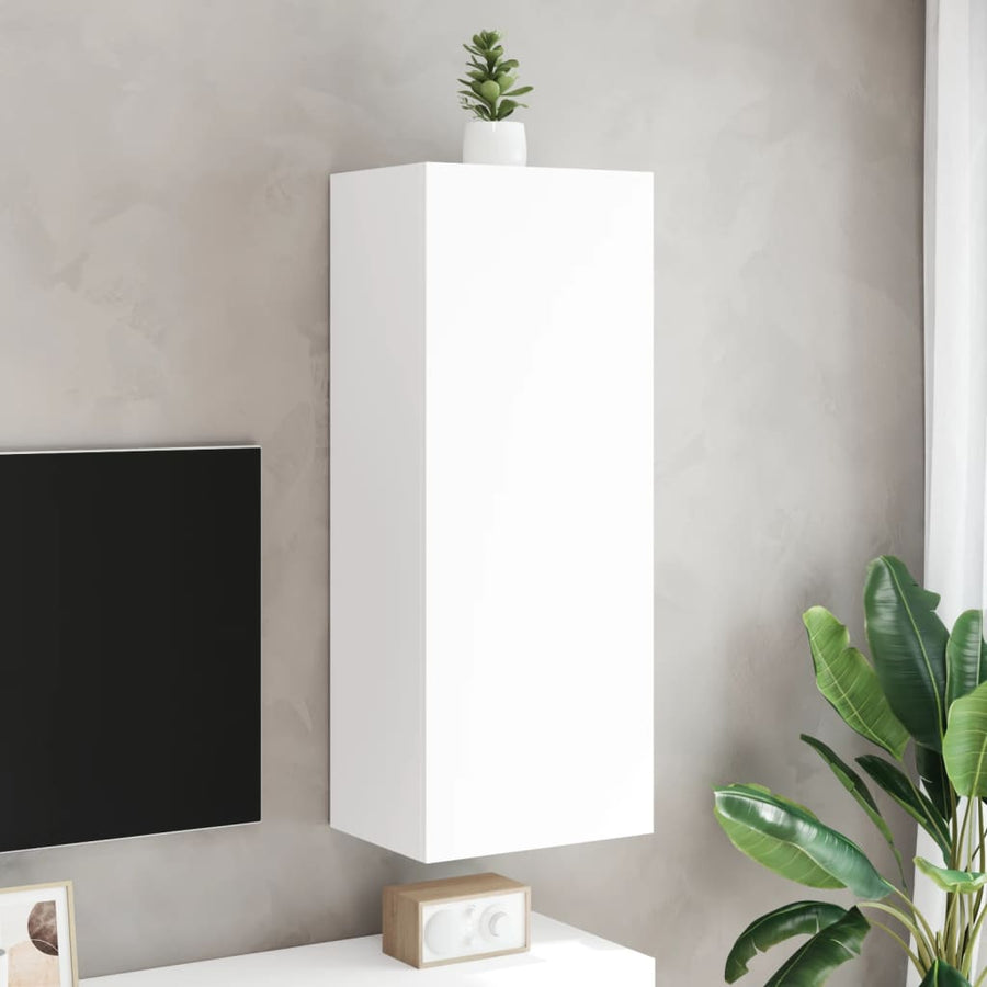Tv-Wandmeubel 40,5X30X102 Cm Bewerkt Hout Wit
