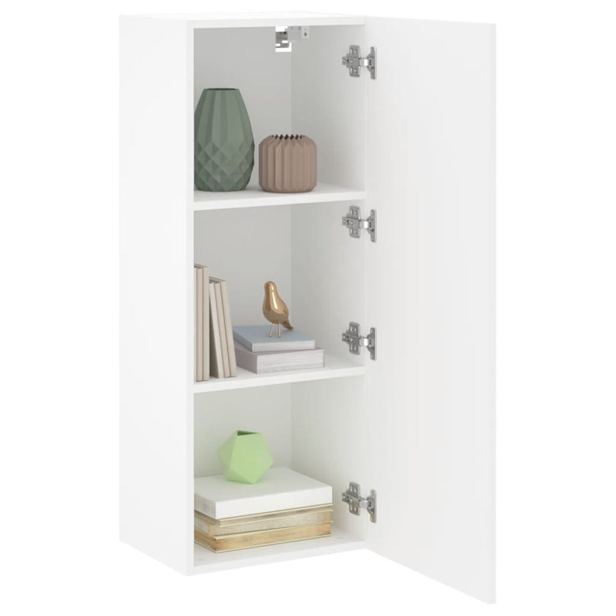 Tv-Wandmeubel 40,5X30X102 Cm Bewerkt Hout Wit