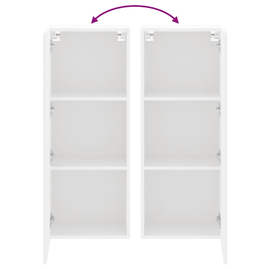 Tv-Wandmeubel 40,5X30X102 Cm Bewerkt Hout Wit