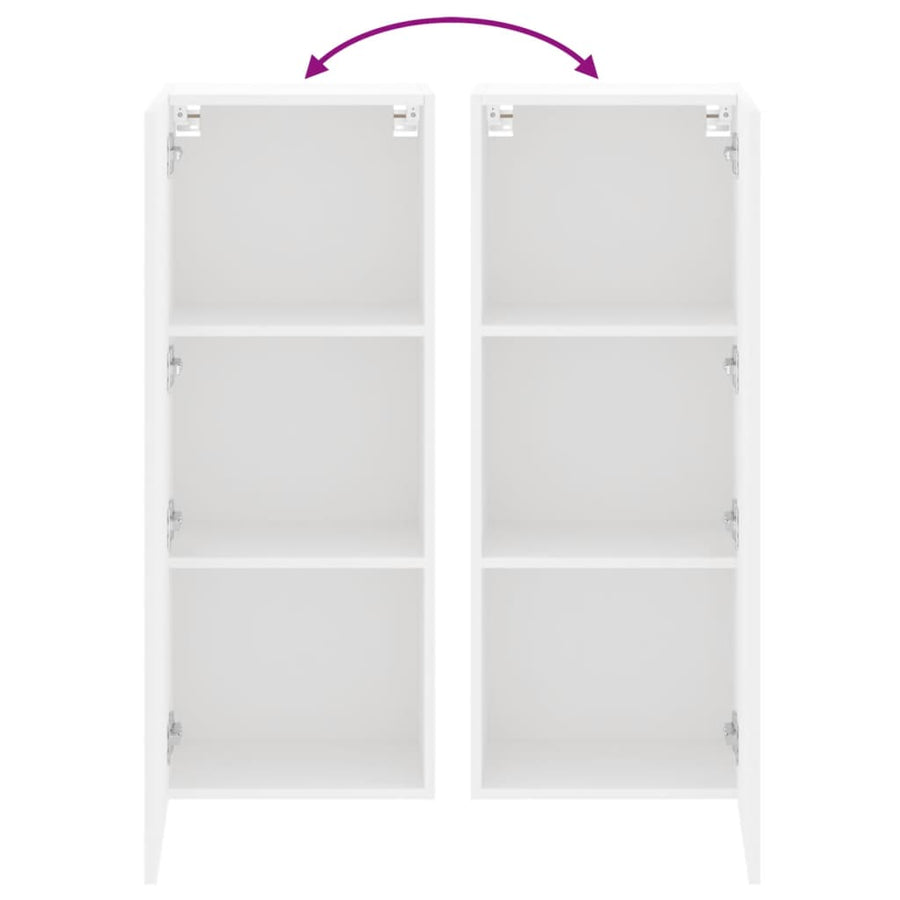 Tv-Wandmeubel 40,5X30X102 Cm Bewerkt Hout Wit