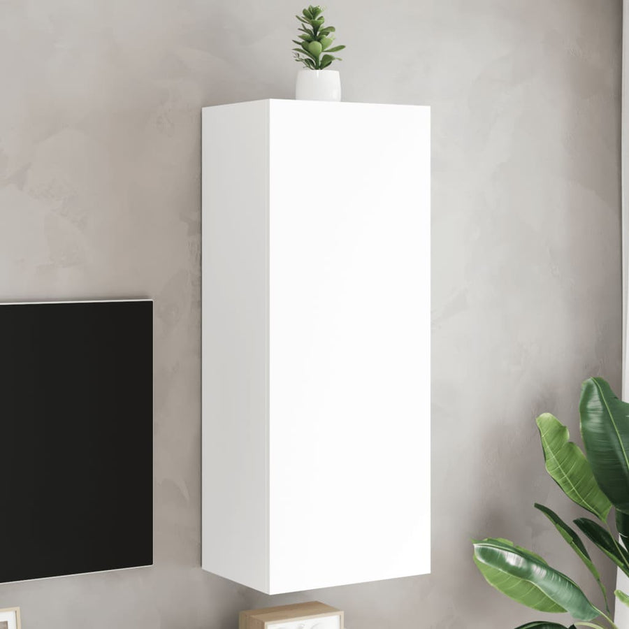 Tv-Wandmeubel 40,5X30X102 Cm Bewerkt Hout Wit