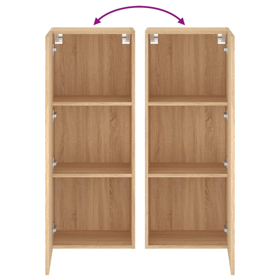 Tv-Wandmeubel 40,5X30X102 Cm Bewerkt Hout Sonoma Eikenkleurig