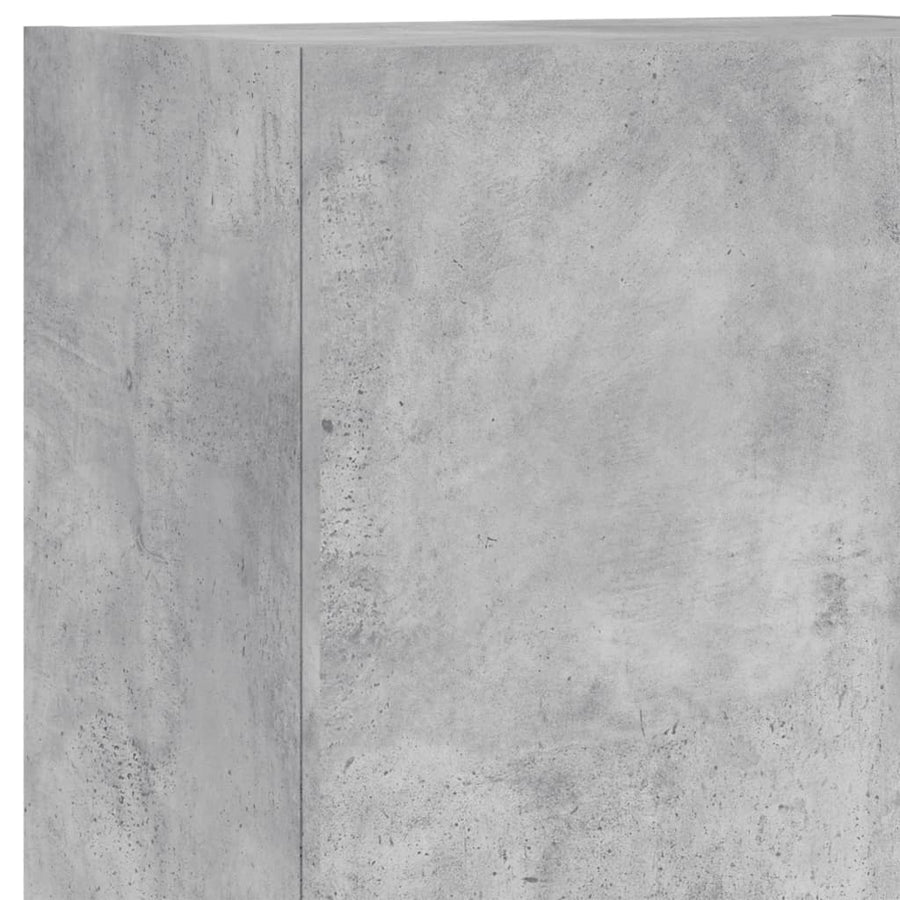 Tv-Wandmeubel 40,5X30X102 Cm Bewerkt Hout Betongrijs
