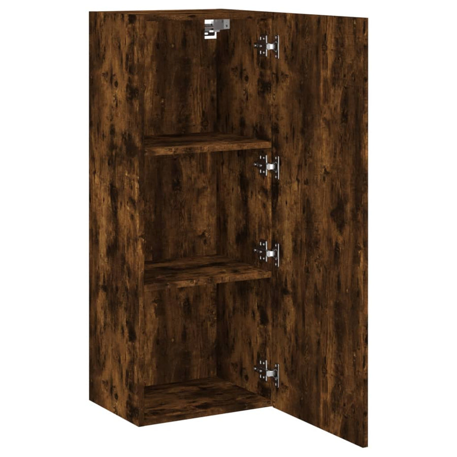 Tv-Wandmeubel 40,5X30X102 Cm Bewerkt Hout Gerookt Eikenkleurig