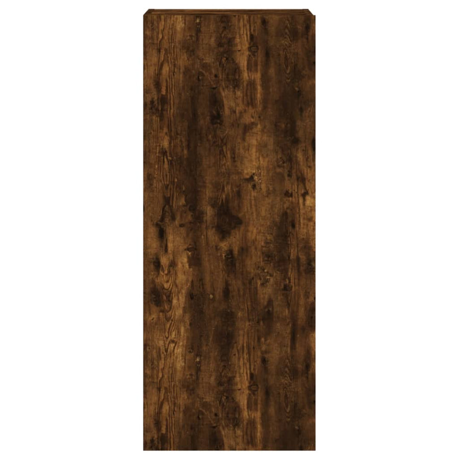 Tv-Wandmeubel 40,5X30X102 Cm Bewerkt Hout Gerookt Eikenkleurig