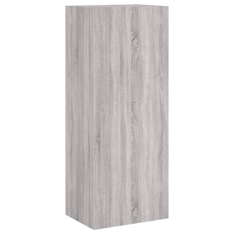 Tv-Wandmeubel 40,5X30X102 Cm Bewerkt Hout Grijs Sonoma