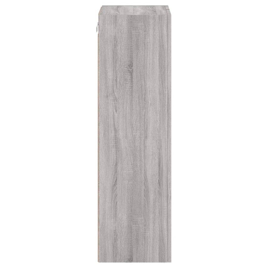 Tv-Wandmeubel 40,5X30X102 Cm Bewerkt Hout Grijs Sonoma