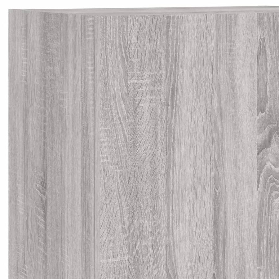 Tv-Wandmeubel 40,5X30X102 Cm Bewerkt Hout Grijs Sonoma