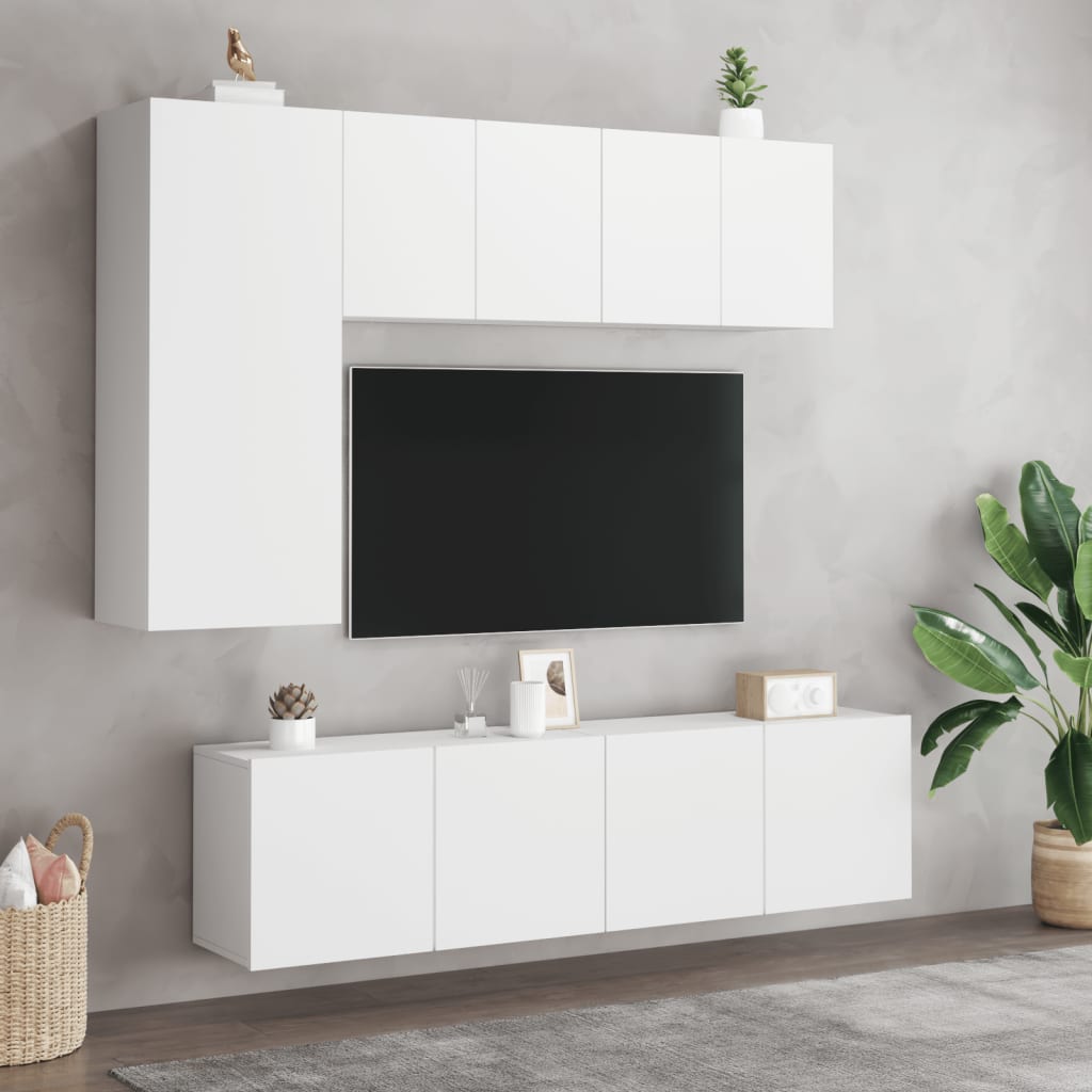 Tv-Meubel Wandgemonteerd 1 60 x 30 x 41 cm Wit
