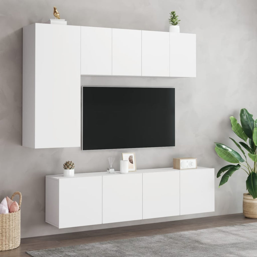 Tv-Meubels Wandgemonteerd 2 60 x 30 x 41 cm Wit