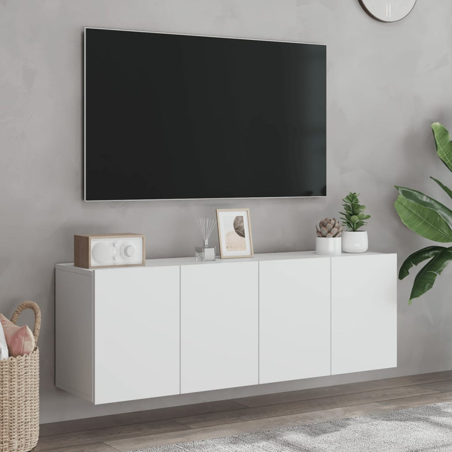 Tv-Meubels Wandgemonteerd 2 60 x 30 x 41 cm Wit