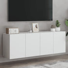 TV Cabinets 2 pcs Wall-mounted 60x30x41 cm White