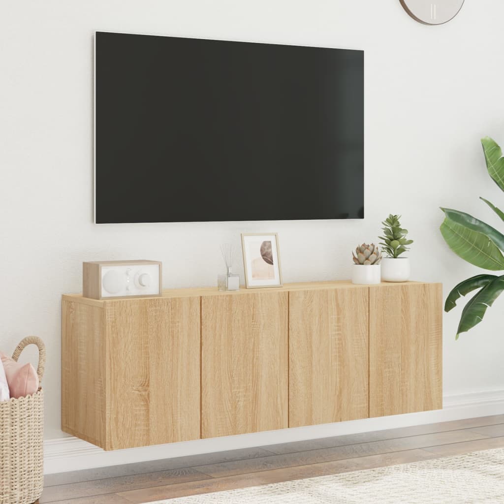 Tv-Meubels Wandgemonteerd Kleurig 2 60 x 30 x 41 cm Sonoma eiken