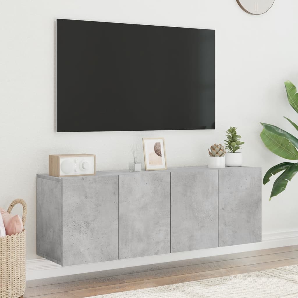 Tv-Meubels Wandgemonteerd 2 60 x 30 x 41 cm Betongrijs