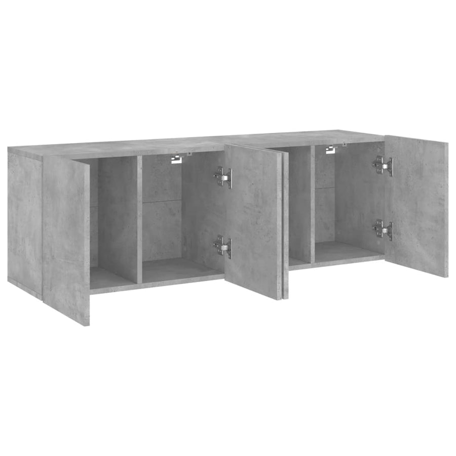 Tv-Meubels Wandgemonteerd 2 60 x 30 x 41 cm Betongrijs