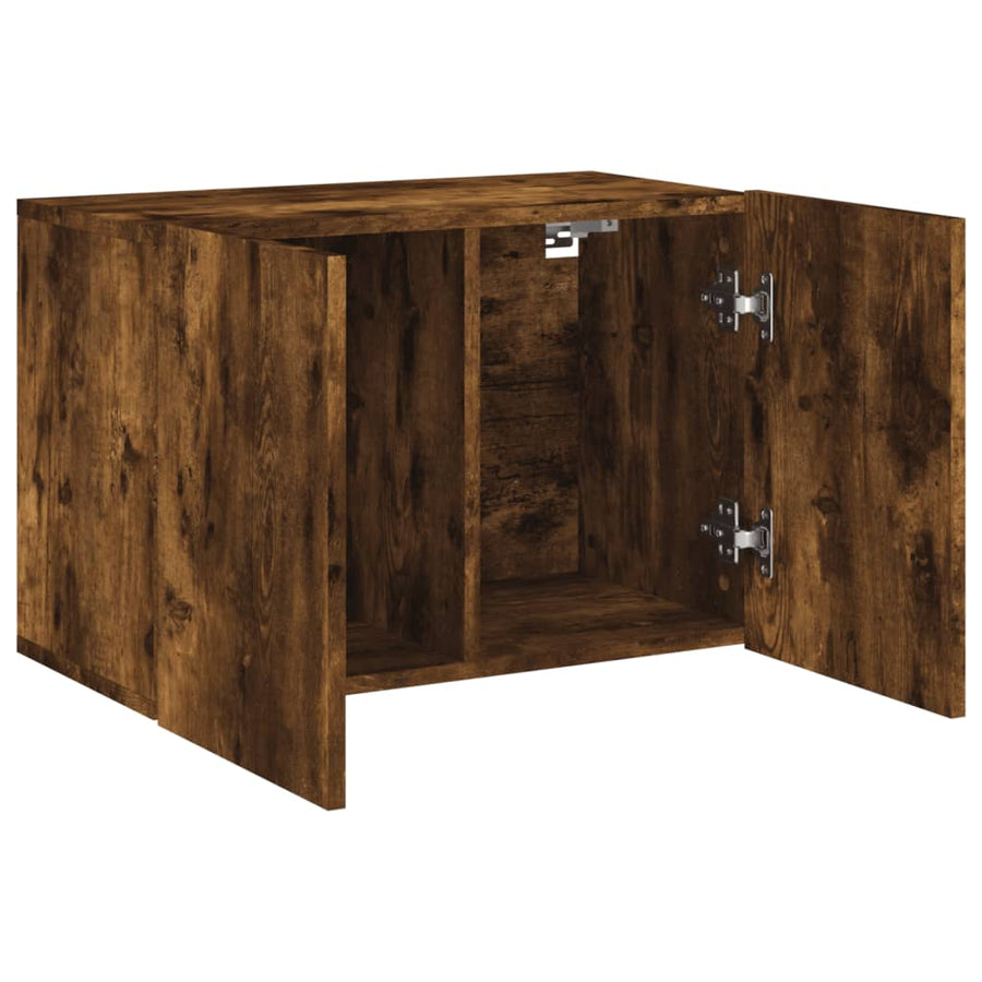 Tv-Meubel Wandgemonteerd Kleurig 1 60 x 30 x 41 cm Gerookt eiken