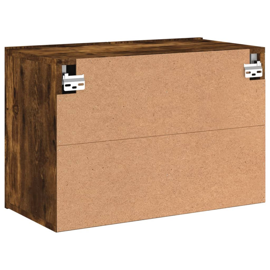 Tv-Meubel Wandgemonteerd Kleurig 1 60 x 30 x 41 cm Gerookt eiken