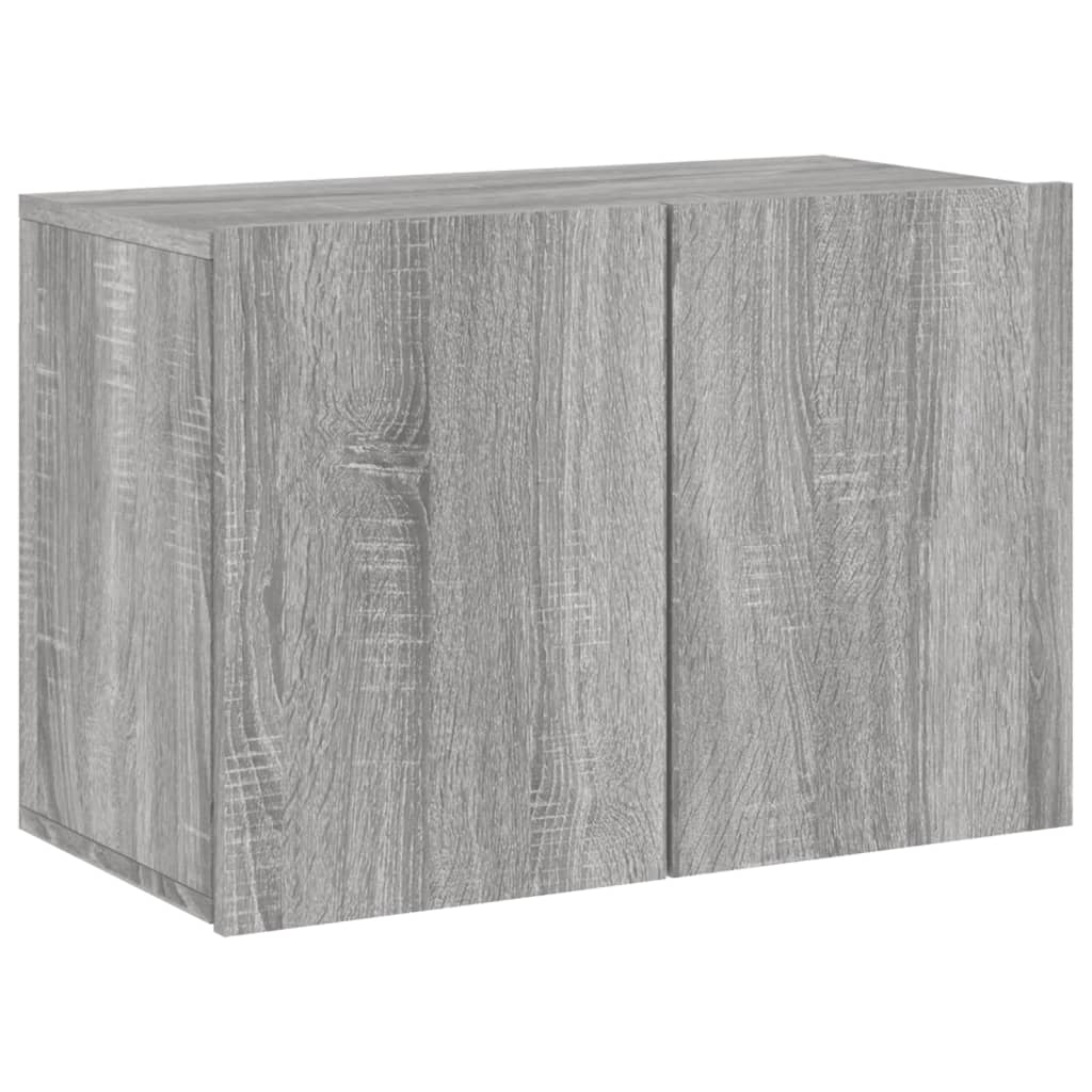 Tv-Meubel Wandgemonteerd Eikenkleurig 1 60 x 30 x 41 cm Grijs sonoma