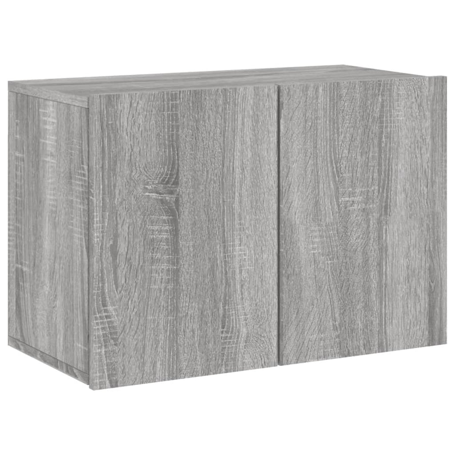 Tv-Meubel Wandgemonteerd Eikenkleurig 1 60 x 30 x 41 cm Grijs sonoma