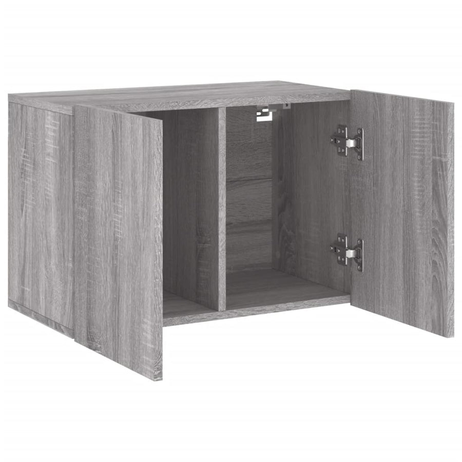 Tv-Meubel Wandgemonteerd Eikenkleurig 1 60 x 30 x 41 cm Grijs sonoma