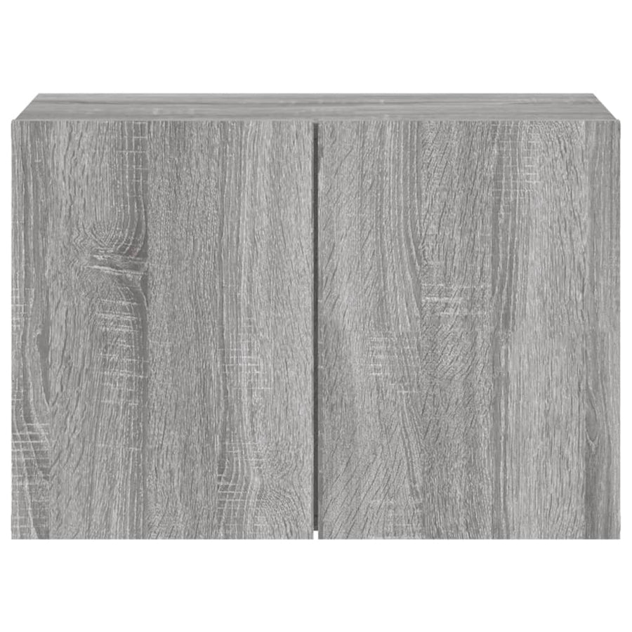 Tv-Meubel Wandgemonteerd Eikenkleurig 1 60 x 30 x 41 cm Grijs sonoma