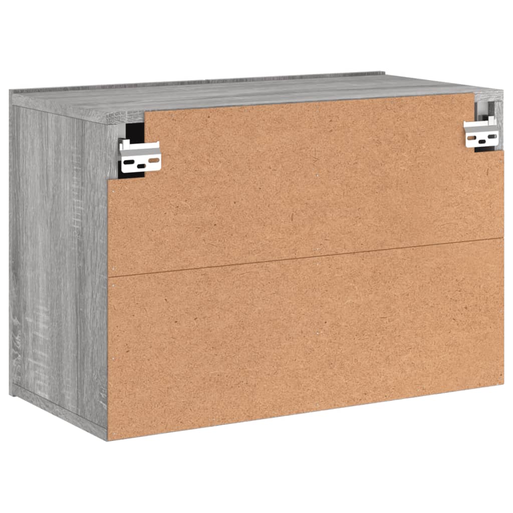 Tv-Meubel Wandgemonteerd Eikenkleurig 1 60 x 30 x 41 cm Grijs sonoma