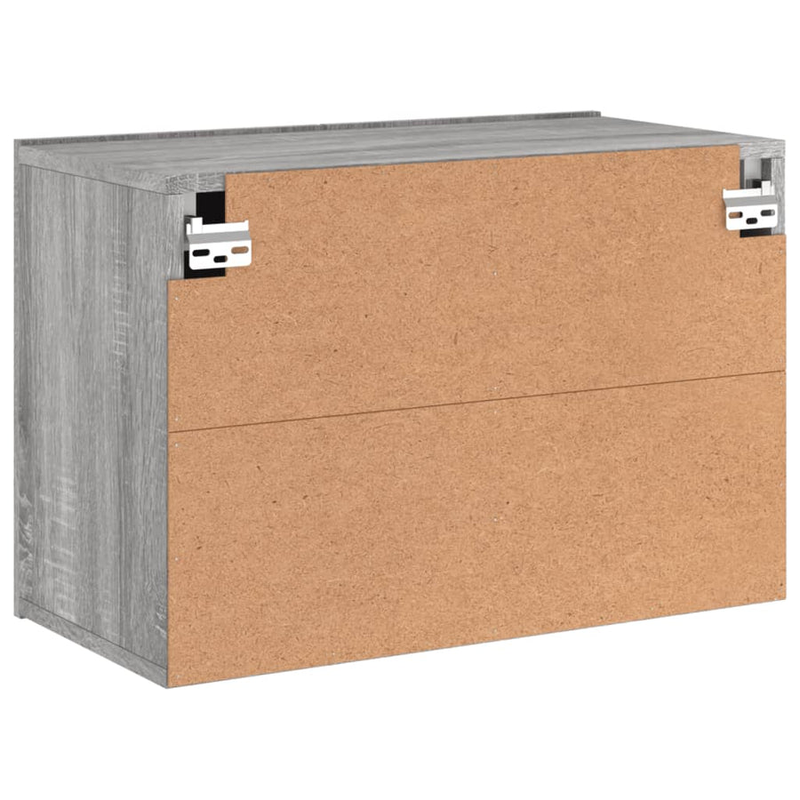 Tv-Meubel Wandgemonteerd Eikenkleurig 1 60 x 30 x 41 cm Grijs sonoma
