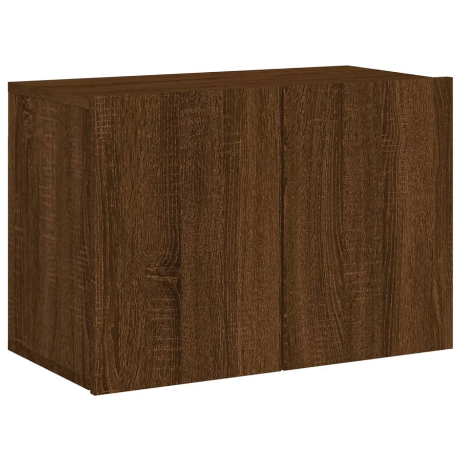 Tv-Meubel Wandgemonteerd Bruineikenkleurig 1 60 x 30 x 41 cm bruin eikenkleur
