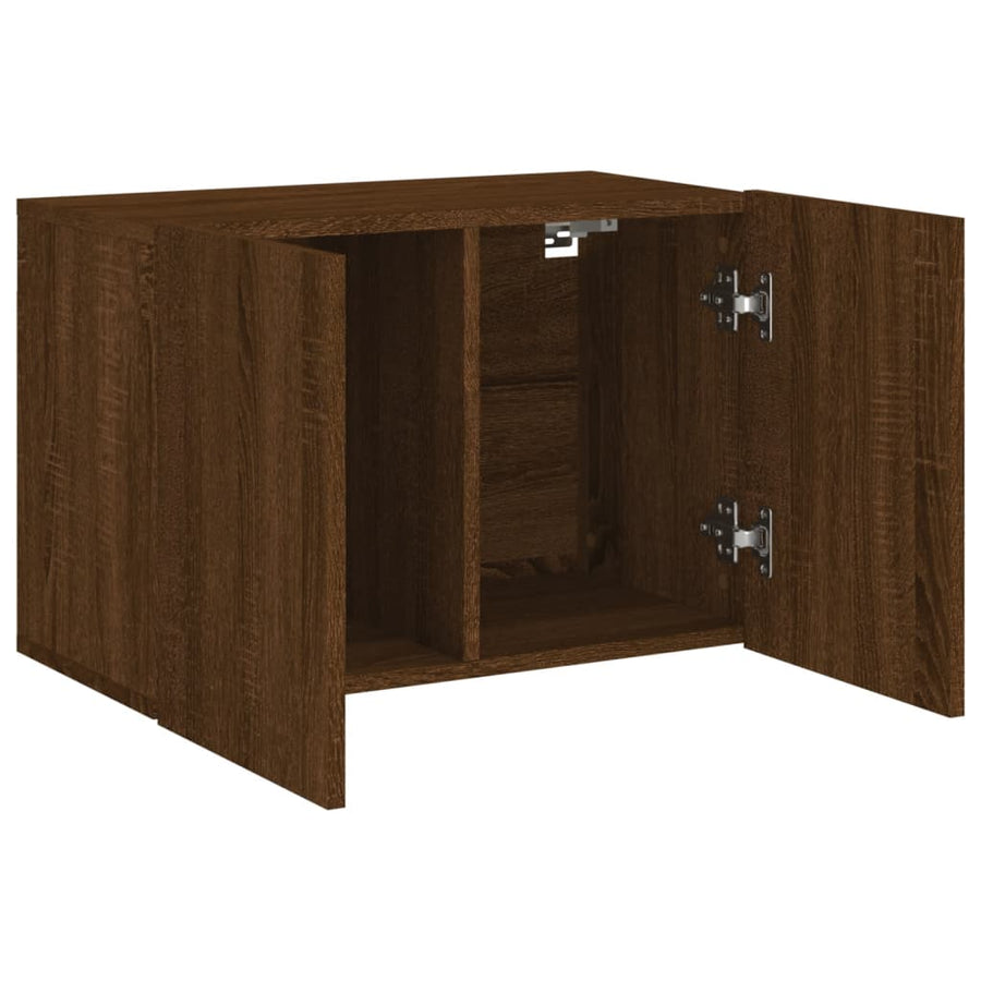 Tv-Meubel Wandgemonteerd Bruineikenkleurig 1 60 x 30 x 41 cm bruin eikenkleur