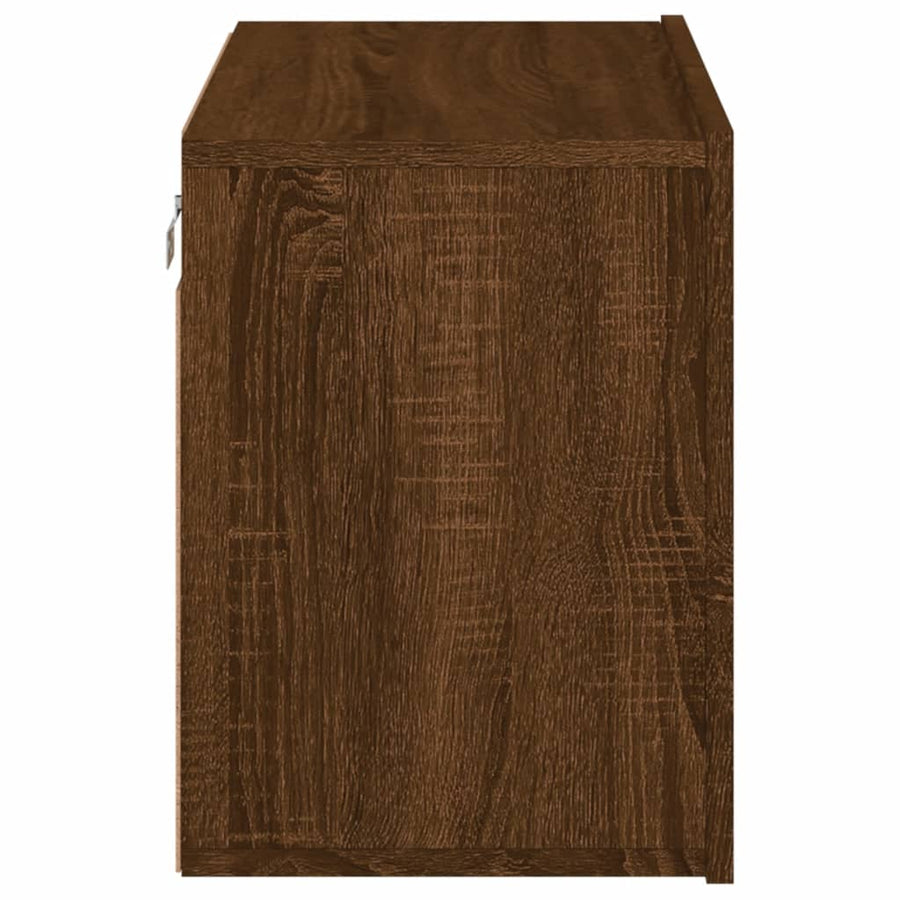 Tv-Meubel Wandgemonteerd Bruineikenkleurig 1 60 x 30 x 41 cm bruin eikenkleur